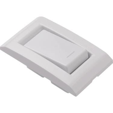 Imagem de Conjunto para Movel 1 Interruptor Simples 10 A Tramontina Liz Branco