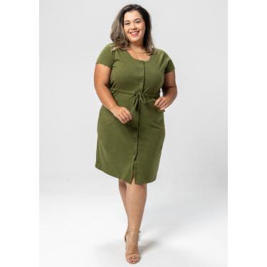 Imagem de Vestido Pau a Pique Algodão Básico Verde