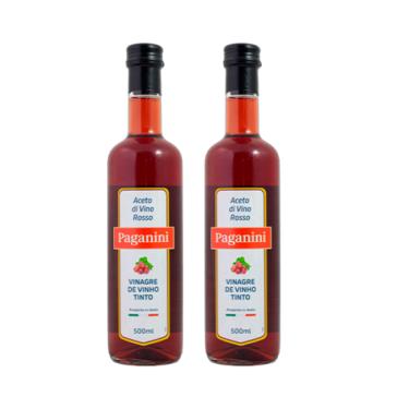 Imagem de Kit 2X: Vinagre de Vinho Tinto Italiano Paganini 500ml