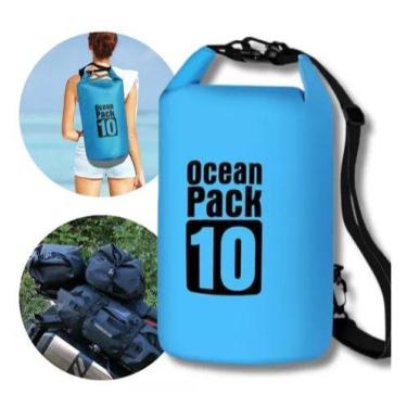 Imagem de Bolsa Impermeável 10 Litros a Prova D'agua Saco de Natação Pesca Praia