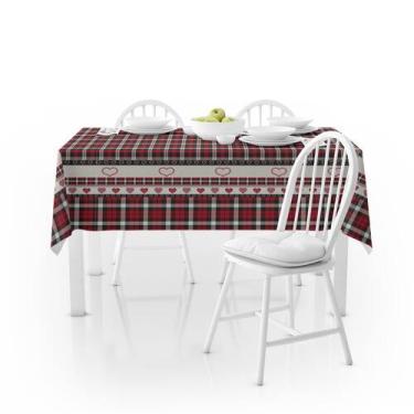 Imagem de Toalha de Mesa Estampada Plástico Pvc Térmica Impermeável 2,10x1,4 Met