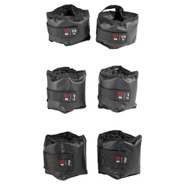 Imagem de Kit Par Caneleiras Peso 0,5kg + 1kg + 2kg Tornozeleira de Peso Treine em Casa Academia Pilates Fisioterapia Treino Funcional Crossfit