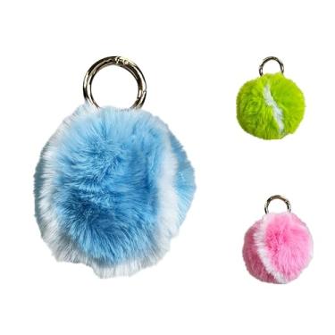 Imagem de Chaveiro de bola de tênis peludo (azul)