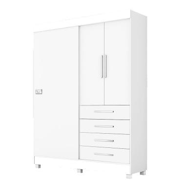 Imagem de Modulo Ja Guarda-Roupa Bco Bco Rosa Branco Rosa
