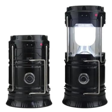 Imagem de Genérico Lanterna LED Recarregável USB, Lampião Solar para Camping e Pesca, Preto, Plástico Fosco, Ajustável, 1000 Lumens, Impermeável, Moderno, com Fita para Cabeça