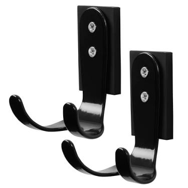 Imagem de BELLE VOUS Ganchos magnéticos fortes (pacote com 2) - Ganchos magnéticos resistentes de metal para geladeira, porta de metal ou churrasqueira - Decoração de Natal/Cabides de guirlanda