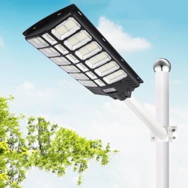 Imagem de Refletor Solar De Rua Externo 200W/300W/400W, Super Brilhante E Impermeável, Com Acendimento Automático Ao Anoitecer E Refletor LED Para Entrada De Garagem, Quintal E Estacionamento(400w)