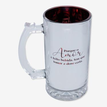 Imagem de Caneca De Chopp Eletrostática Amor é Feito Bebida - Zonacriativa