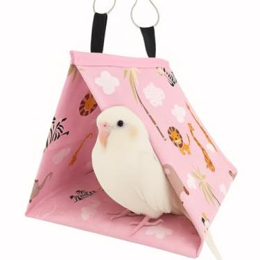 Imagem de Casa para Calopsita, Cabana Toca, Abrigo para Pássaros (Safari Rosa, Pequeno)