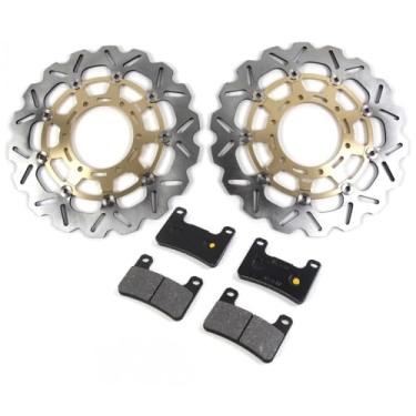 Imagem de Discos e pastilhas de freio dianteiro Arashi para Suzuki GSXR 600 750 2008-2010, GSXR 1000 2009-2011, acessórios de substituição de motocicleta dourados