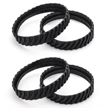 Imagem de Pacote com 4 correias de pneu para limpador de piscina Zodiac MX6 MX8 Elite, R0526100 correias de pneu de borracha resistente para piscina