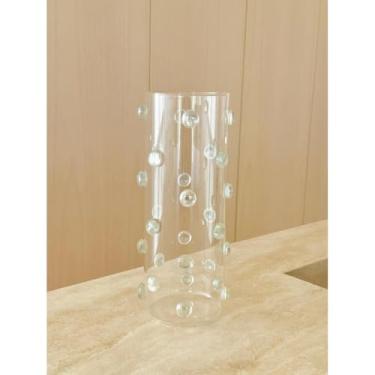 Imagem de Vaso de Vidro Decorativo 1700ml com Gemas de Vidro - Design Italiano para Vasos Decorativos para Sala e Jarra de Vidro para Flores(Incolor)