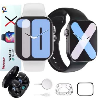 Imagem de Relogio Smartwatch W10 Serie Gps Album Música Foto Original Com Fone -