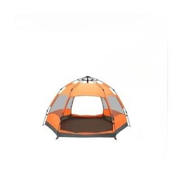 Imagem de Barraca De Acampamento Automático Grande Para Camping 5-8 Lugares Ventilacao 270 * 270 * 150cm Portátil A Prova D'agua Dois(Laranja)