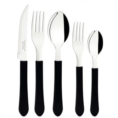 Imagem de Faqueiro Tramontina Leme Com 20 Pecas Preto