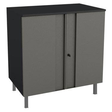 Imagem de Balcão Multiuso Aço Telasul Multibox Cinza/preto