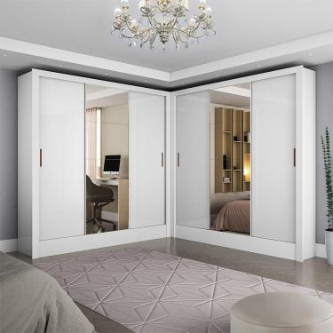 Imagem de Closet Casal Duplo Dubai 6 Portas Plus 6 Gavetas Branco