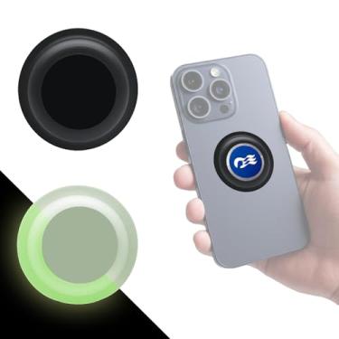 Imagem de Pacote com 2 adesivos de medalhão de princesa para iPhone, Android e mais - acessório de telefone Princess Cruise, serve para medalhão 2025 (preto e verde luminoso)