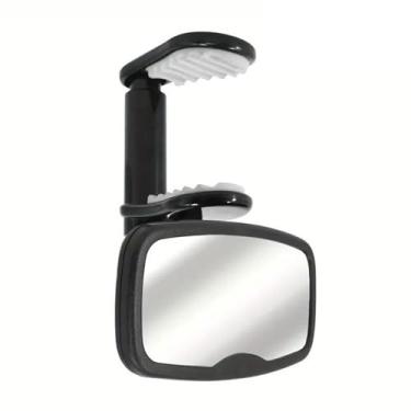 Imagem de Almencla Espelho retrovisor interno automotivo genérico para bebês, preto, fácil de instalar, item essencial para recém-nascidos, presente, com