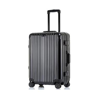 Imagem de Mala de viagem tipo bolsa portátil equipada com gancho oculto TSA Lock, leve e de grande capacidade de armazenamento, rodízios duplos convenientes resistentes a impactos e silenciosos, rotação de 360