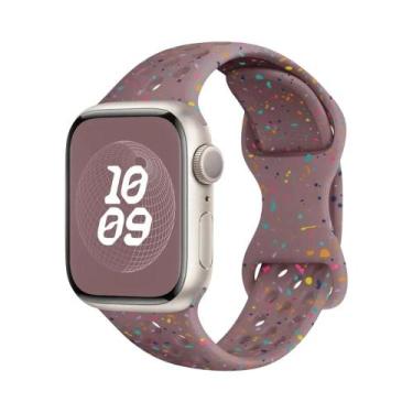Imagem de Pulseira De Silicone Respirável Para Apple Watch 44mm 45mm 40mm 41mm 3
