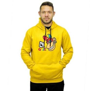 Imagem de Moletom Blusa De Frio Casaco Modelo Canguru Com Capuz Hyve Masculina-Masculino