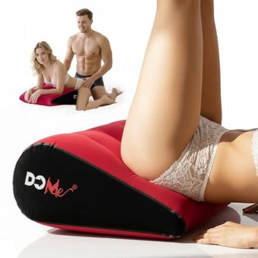 Imagem de Travesseiro inflável para casais – Almofada de posicionamento ajustável para quadris, joelhos e costas – Suporte portátil para conforto, relaxamento e conexão compartilhada em casa ou fora