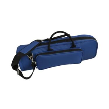 Imagem de Generic Estojo Portátil para Trompete com Bolso, Acolchoado E Feito de Tecido Oxford Grosso, Ideal para Concertos Ao Ar Livre E Apresentações em Palco, Azul