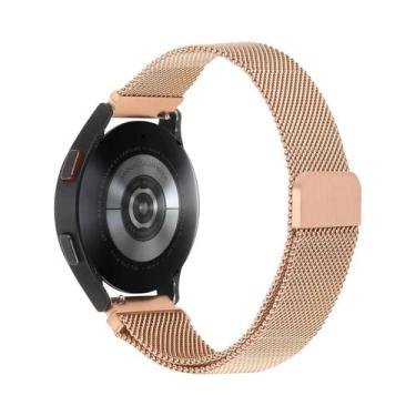 Imagem de Pulseira De Aço Inoxidável Milanesa Para Smartwatch Amazfit Active 2, 