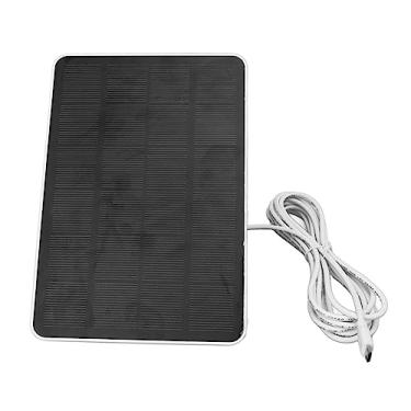 Imagem de Phefop Painel Solar 4W para Câmera de Segurança Sem Fio, IP65 à Prova d'água, Suporte Ajustável para Câmeras e Ring