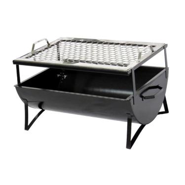 Imagem de Churrasqueira Praia Campo Aço Carbono E Grelha Ab 44X30X24Cm