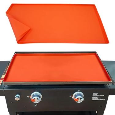 Imagem de Manta de Churrasco Silicone Alta Resistência para Acessórios Grelha Protetor Deck Reutilizáveis Resiste a Temperaturas Até 400 F Fácil Limpar Grau Alimentar