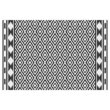 Imagem de SPXMQSS Tapetes de jardim ao ar livre, tapete de plástico reversível para pátio, dobrável, fácil de limpar, para acampamento, deck, praia, piquenique, quintal 122 x 183 cm A