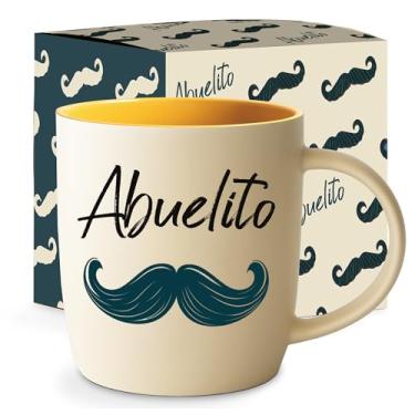 Imagem de Triple Gifffted Caneca de café Abuelito em espanhol, melhor vovô do mundo latino, El Mejor Abuelo, presentes dos pais, dia dos avós, regalo dia del padre, Navidad, aniversário, Natal, Taza Abuelos,