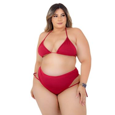 Imagem de BIQUINI PLUS SIZE DOLCE SEDUTTI TRIANGULO VERMELHO