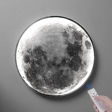 Imagem de Arandela LED para interiores com 3 temperaturas de cor (3000K/4000K/6000K), luminária de parede com 2 lâmpadas em formato de chama, luminária de cabeceira moderna em metal, abajur decorativo