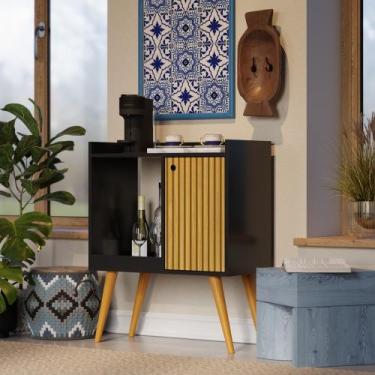 Imagem de Aparador Sala Retrô Pés Palitos Em Madeira Maciça Linus Cantinho do Ca