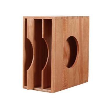 Imagem de Suporte para armazenamento de CDs Rack de gravação vinil madeira maciça, rack armazenamento discos antigos 12 polegadas, caixa coleção cd, armário exibição