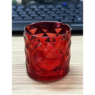 Imagem de Homemory Castiçais votivos de acrílico de 5 cm x 5 cm com temporizador automático sem chama, velas elétricas falsas alimentadas por bateria para centro de mesa de casamento, decoração de Natal (pacote