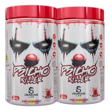 Imagem de Kit 2x Pre Treino Psicho Killer Fruit Punch 300g Demons Lab-Unissex