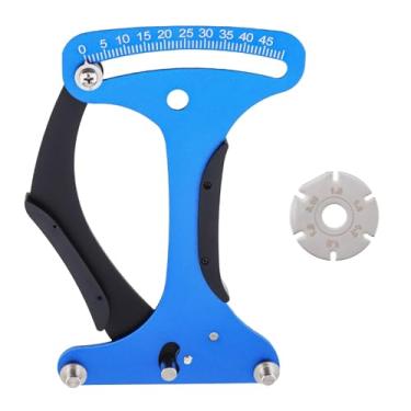 Imagem de Windance Ferramenta de medidor de tensão de raio de liga de alumínio para bicicletas de montanha com tabela de conversão de tensão, pinça de calibre, ferramenta de correção de desvio de medição de