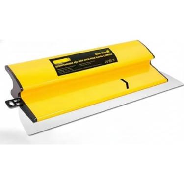 Imagem de Desempenadeira Lisa, 40 cm x 15 cm, Aço Inox, Cabo Plástico, Massa Corrida