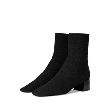 Imagem de Tory Burch Bota feminina elástica no tornozelo 45 mm, Preto perfeito., 36
