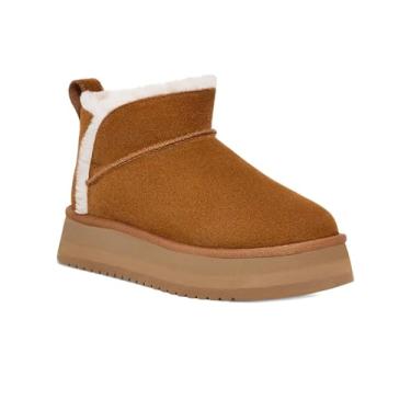 Imagem de Koolaburra by UGG Bota feminina Koola Ultra Mini plataforma no tornozelo, Castanho, 38