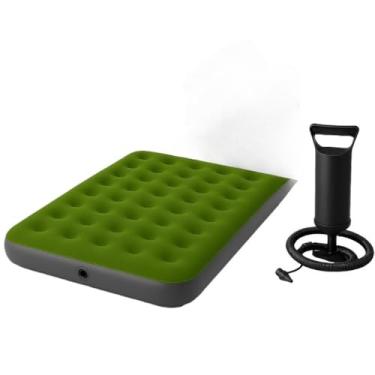 Imagem de Colchonete，ColchãO Duplo，Fabricado em Pvc，Inclui Uma Bomba de Ar e um Saco de Armazenamento，Adequado para Acampamentos, Viagens e SituaçõEs Semelhantes