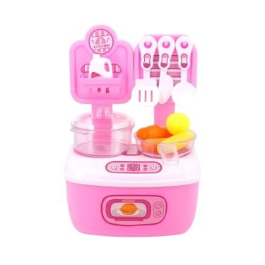Imagem de Maleta Cozinha Infantil Brinquedo Educativo Kit Completo Portátil com Panelinhas, Fogão e Acessórios Mini Chef
