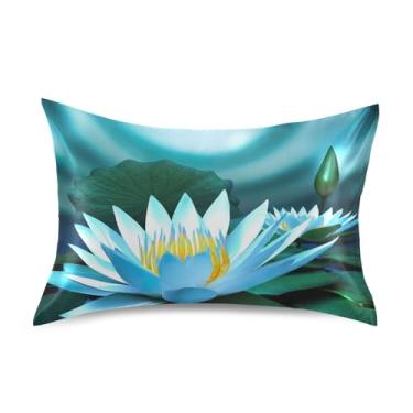 Imagem de Fronhas de cetim legais refrescantes estética king queen fronha padrão fronha macia para cama queen tamanho 76.2 cm x 50.8 cm aquarela flor branca floral