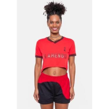 Imagem de Camiseta Starter Cropped Collab Flamengo Oficial Feminino-Feminino