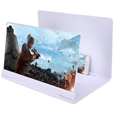 Imagem de Ymiko Amplificador de Lupa de Tela de Celular 18X, Zoom Anti-radiação de 14 Polegadas Evita Brilho (Branco)