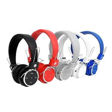 Imagem de Fone de Ouvido Bluetooth 5.0, Over-Ear com Microfone, Rádio, Entrada AUX e SD, 6h de Autonomia, Design Ergonômico, Múltiplas Cores